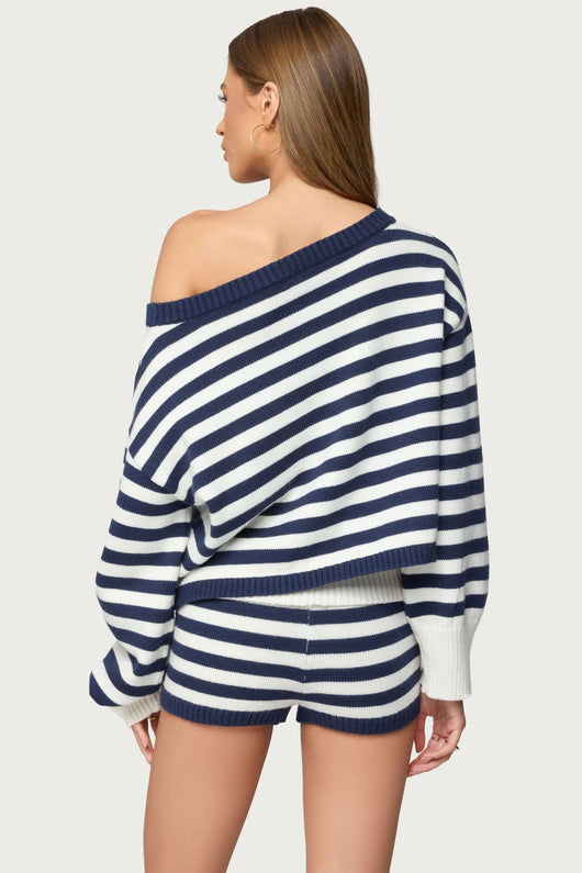 Saphi Striped Oversized Knit Set